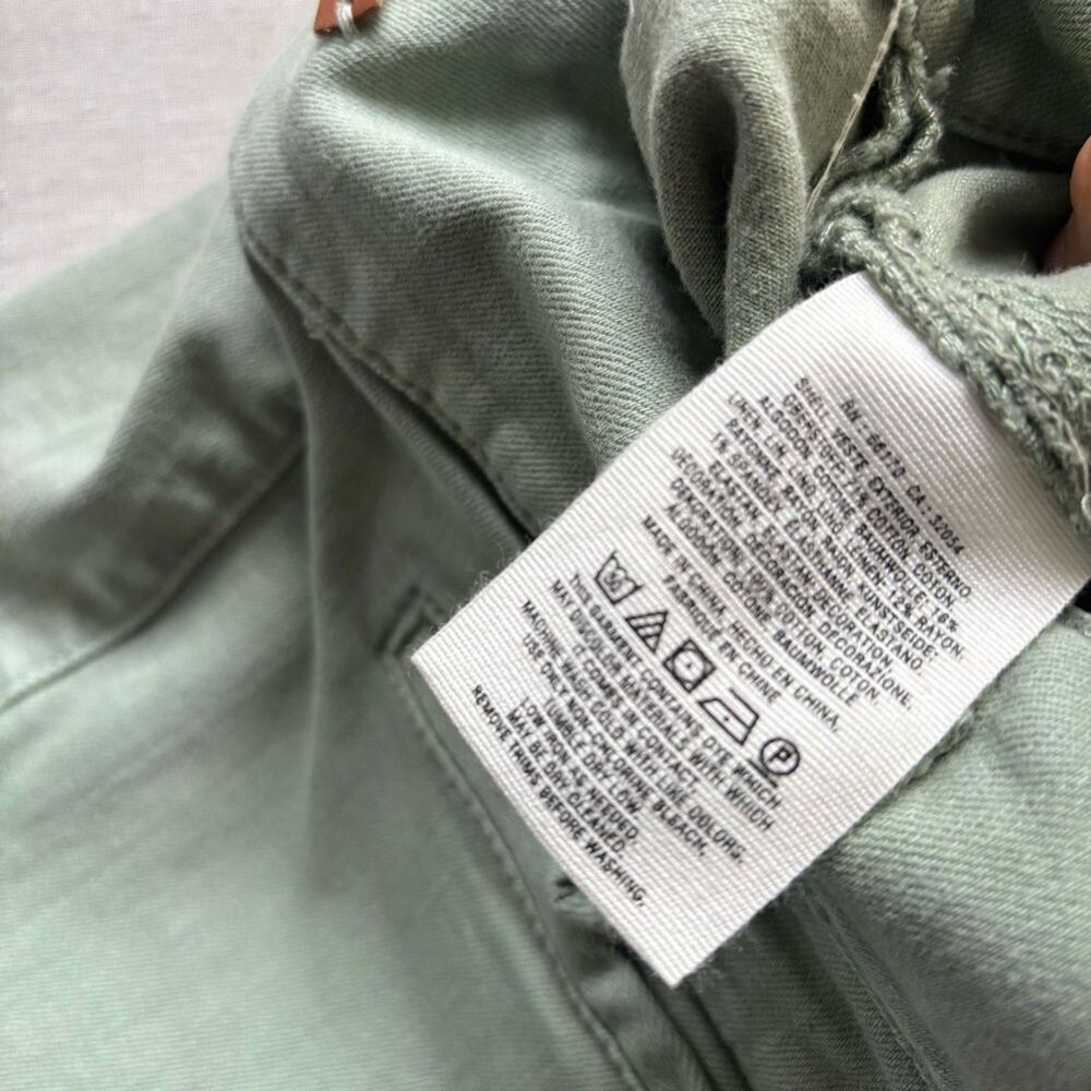 Anthropologie Pilcro & the Letterpress High Rise Flare Jeans Green 28 - Picture 8 of 12